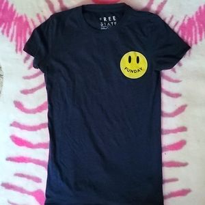 Aeropostale Free State Navy Blue “funday”  graphic t-shirt Women's size S